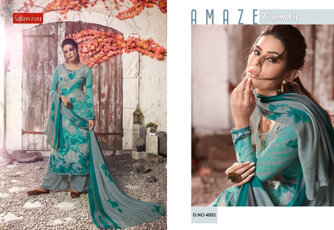 Vishwam Fabrics Presents Black Wine Crape Fancy Designer Salwar Suits