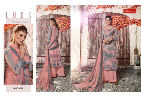 Vishwam Fabrics Presents Black Wine Crape Fancy Designer Salwar Suits