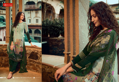 Vishwam Fabrics Presents Cappuccino 4 Designer Printed Crape Fancy Designer Salwar Suits