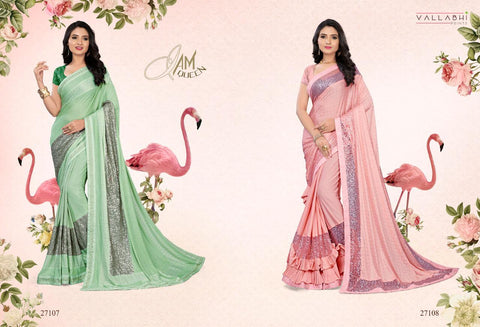 Vallabhi Launched Cherry Taiwanese Fabric Fancy Designer Sarees