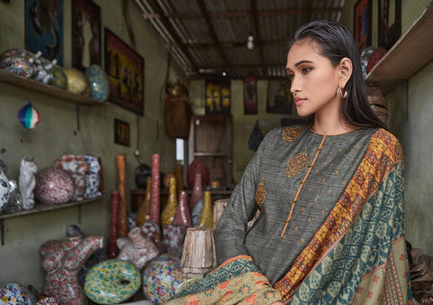Varsha Presents Zaira Pashmina Printed Embroidery Work Fancy Designer Salwar Suits