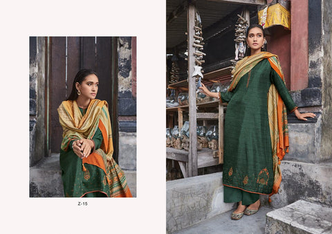 Varsha Presents Zaira Pashmina Printed Embroidery Work Fancy Designer Salwar Suits