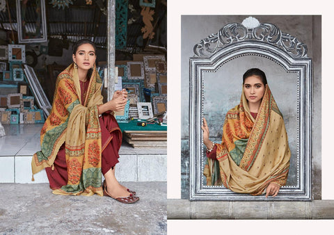 Varsha Presents Zaira Pashmina Printed Embroidery Work Fancy Designer Salwar Suits