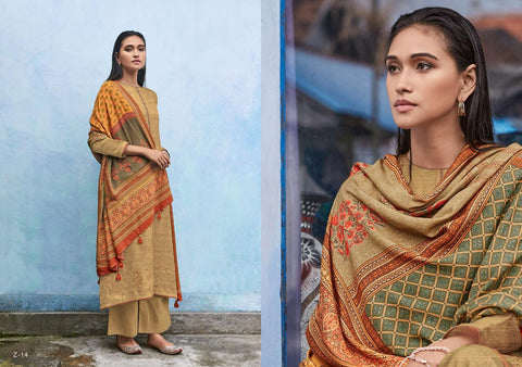 Varsha Presents Zaira Pashmina Printed Embroidery Work Fancy Designer Salwar Suits