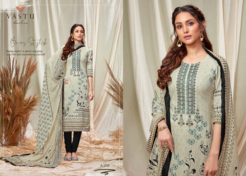 Vastu Tex Abeera Satin Cotton Collection Designer Salwar Kameez