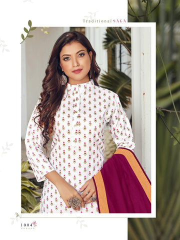 Vee Fab Launched Saga Pure Cotton Printed Casual Wear Kurtis Collections