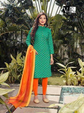 Vee Fab Launched Saga Pure Cotton Printed Casual Wear Kurtis Collections