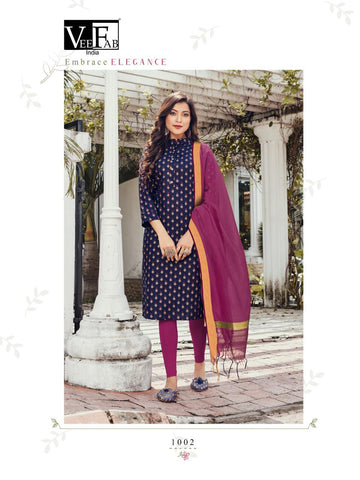 Vee Fab Launched Saga Pure Cotton Printed Casual Wear Kurtis Collections