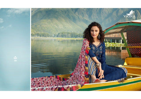 Viona Suits Presents Adaa Pashmina Embroidery Work Fancy Designer Salwar Suits