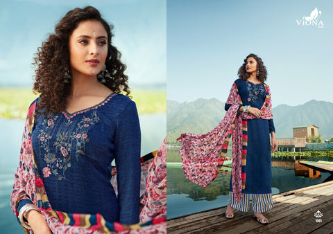 Viona Suits Presents Adaa Pashmina Embroidery Work Fancy Designer Salwar Suits