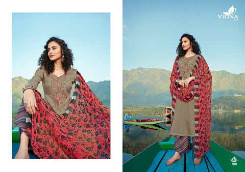 Viona Suits Presents Adaa Pashmina Embroidery Work Fancy Designer Salwar Suits