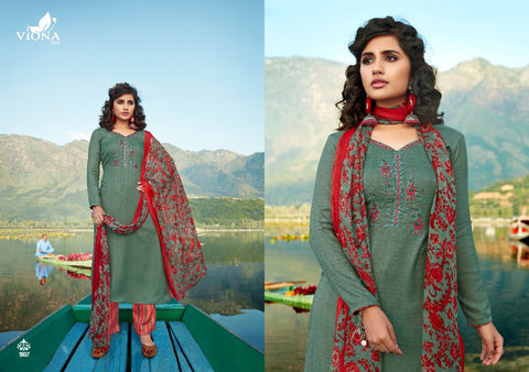 Viona Suits Presents Adaa Pashmina Embroidery Work Fancy Designer Salwar Suits