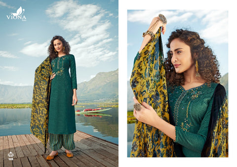 Viona Suits Presents Adaa Pashmina Embroidery Work Fancy Designer Salwar Suits