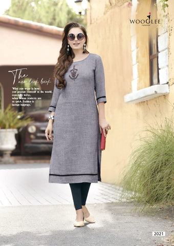 Wooglee Presents Barbella Vol 3 Rayon Fancy Designer Kurtis Collection