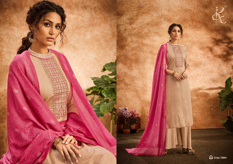 KAPIL FAB BRINGS DIVAA JAM COTTON OCCASIONAL WEAR DRESS MATERIAL