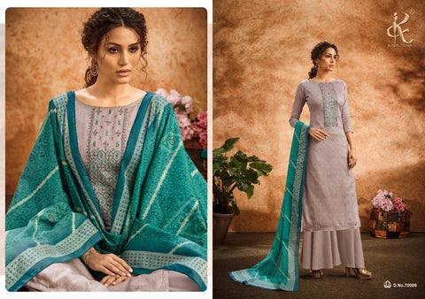 KAPIL FAB BRINGS DIVAA JAM COTTON OCCASIONAL WEAR DRESS MATERIAL