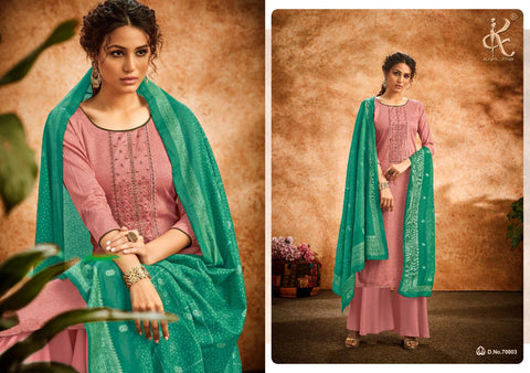 KAPIL FAB BRINGS DIVAA JAM COTTON OCCASIONAL WEAR DRESS MATERIAL