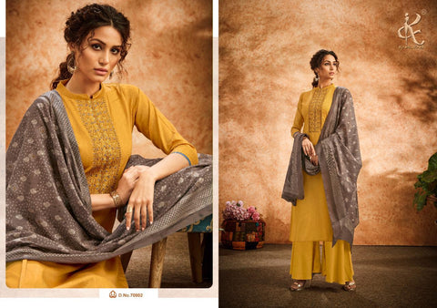 KAPIL FAB BRINGS DIVAA JAM COTTON OCCASIONAL WEAR DRESS MATERIAL