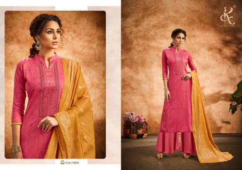 KAPIL FAB BRINGS DIVAA JAM COTTON OCCASIONAL WEAR DRESS MATERIAL