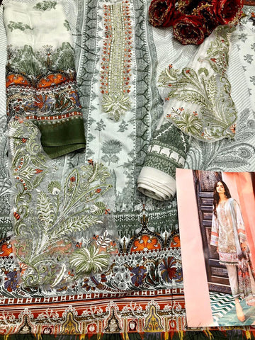 Shraddha Designer Marjjan Nx Lawn Cotton Embroidery Work Salwar Kameez
