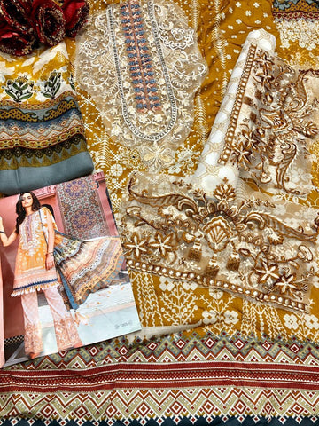 Shraddha Designer Marjjan Nx Lawn Cotton Embroidery Work Salwar Kameez