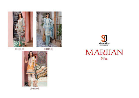 Shraddha Designer Marjjan Nx Lawn Cotton Embroidery Work Salwar Kameez