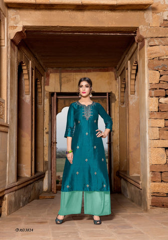 Yami Fashion Reshami Viscose Cotton Stylish Designer Kurti Collection With Plazoo