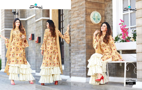 Your Choice Presents Ding Dong Vol 10 Jam Silk Sharara Type Fancy Designer Salwar Suits