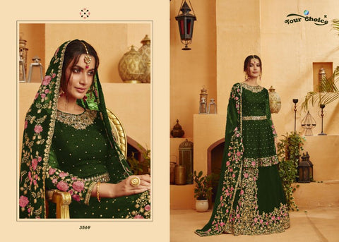Your Choice Presents Kohinoor Georgette Fancy Designer Salwar Suits