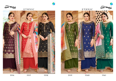 Your Choice Presents Ethnic Dola Silk Fancy Designer Salwar Suits