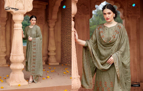 Your Choice Presents Magnet Chinon Fabric Fancy Designer Salwar Suits
