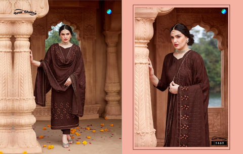 Your Choice Presents Magnet Chinon Fabric Fancy Designer Salwar Suits