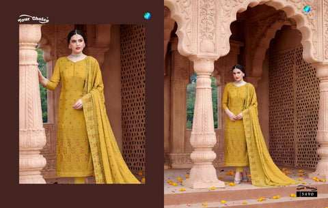 Your Choice Presents Magnet Chinon Fabric Fancy Designer Salwar Suits