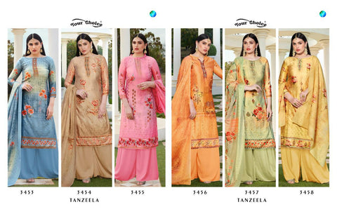 YOUR CHOICE TANZEELA JAM SILK COTTON DIGITAL PRINT SUIT COLLECTION