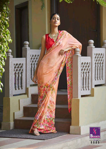 Shangrila Creation Presents Yashika Soft Silk Satin Printed Fancy Designer Sarees