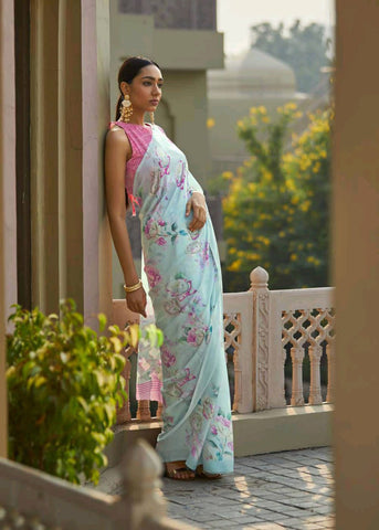 Shangrila Creation Presents Yashika Soft Silk Satin Printed Fancy Designer Sarees