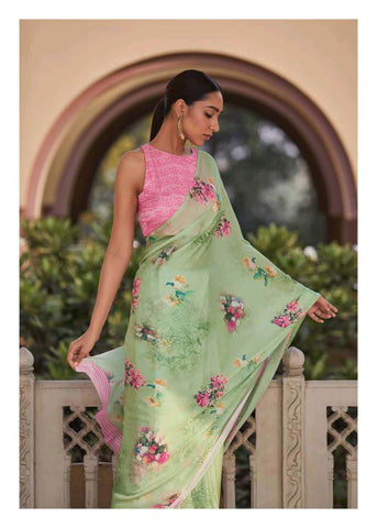 Shangrila Creation Presents Yashika Soft Silk Satin Printed Fancy Designer Sarees