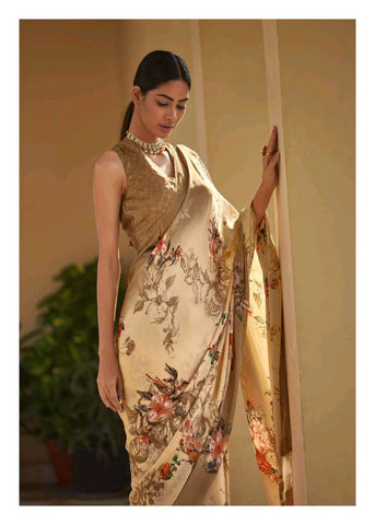 Shangrila Creation Presents Yashika Soft Silk Satin Printed Fancy Designer Sarees