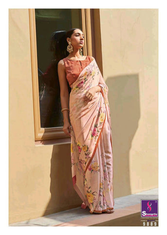 Shangrila Creation Presents Yashika Soft Silk Satin Printed Fancy Designer Sarees