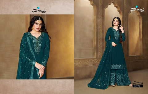 Your Choice Presents Sanober Georgette Embroidery Work Fancy Designer Salwar Suits
