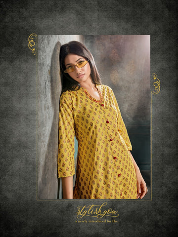 Z BLACK LAUNCHED VOLCANO RAYON FANCY DESIGNER KURTIS WITH PANTS 1 large