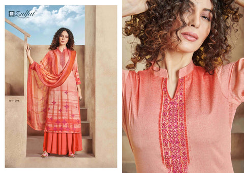 Zulfat Designer Suits Revaa Jam Cotton Digital Print Work Salwar Kameez