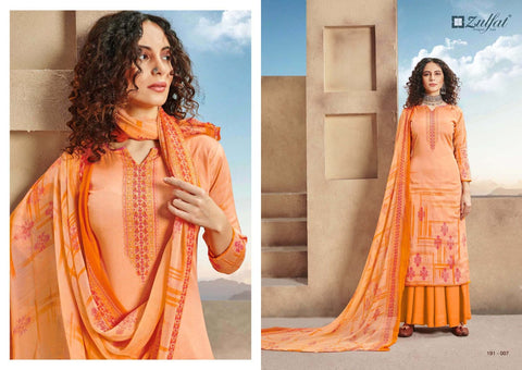 Zulfat Designer Suits Revaa Jam Cotton Digital Print Work Salwar Kameez
