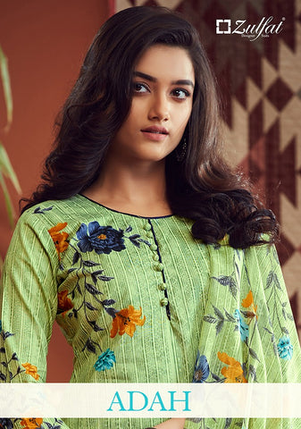 Zulfat Designer Suits Adah Vol 2 Cotton Printed Desginer Salwar Kameez