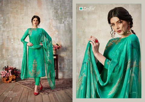 Zulfat Present Florence Casual Cotton Designer Printed Salwar Suits
