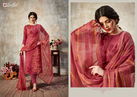 Zulfat Present Florence Casual Cotton Designer Printed Salwar Suits