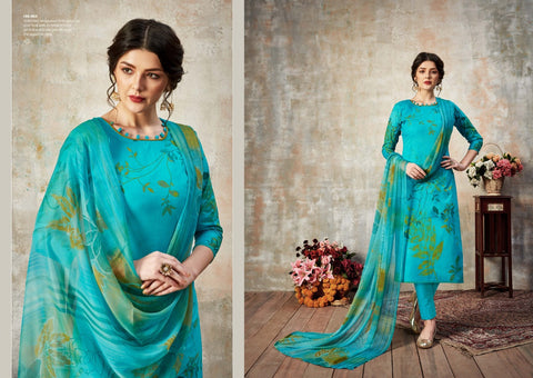 Zulfat Designer Florence Cotton Fabric Print Salwar Kameez