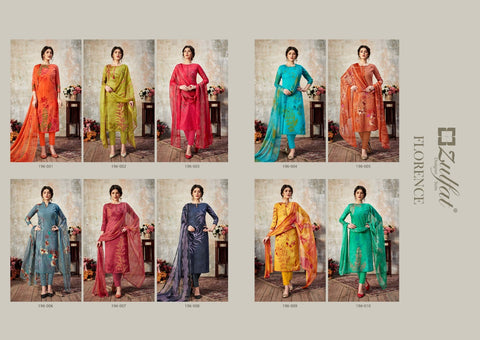 Zulfat Designer Florence Cotton Fabric Print Salwar Kameez