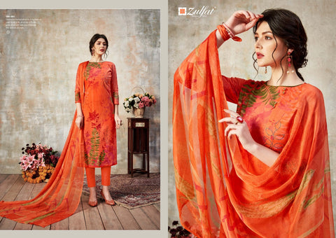 Zulfat Present Florence Casual Cotton Designer Printed Salwar Suits