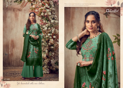 Zulfat Designer Studio Presents Simran Pashmina Heavy Embroidery Work Fancy Designer Salwar Kameez